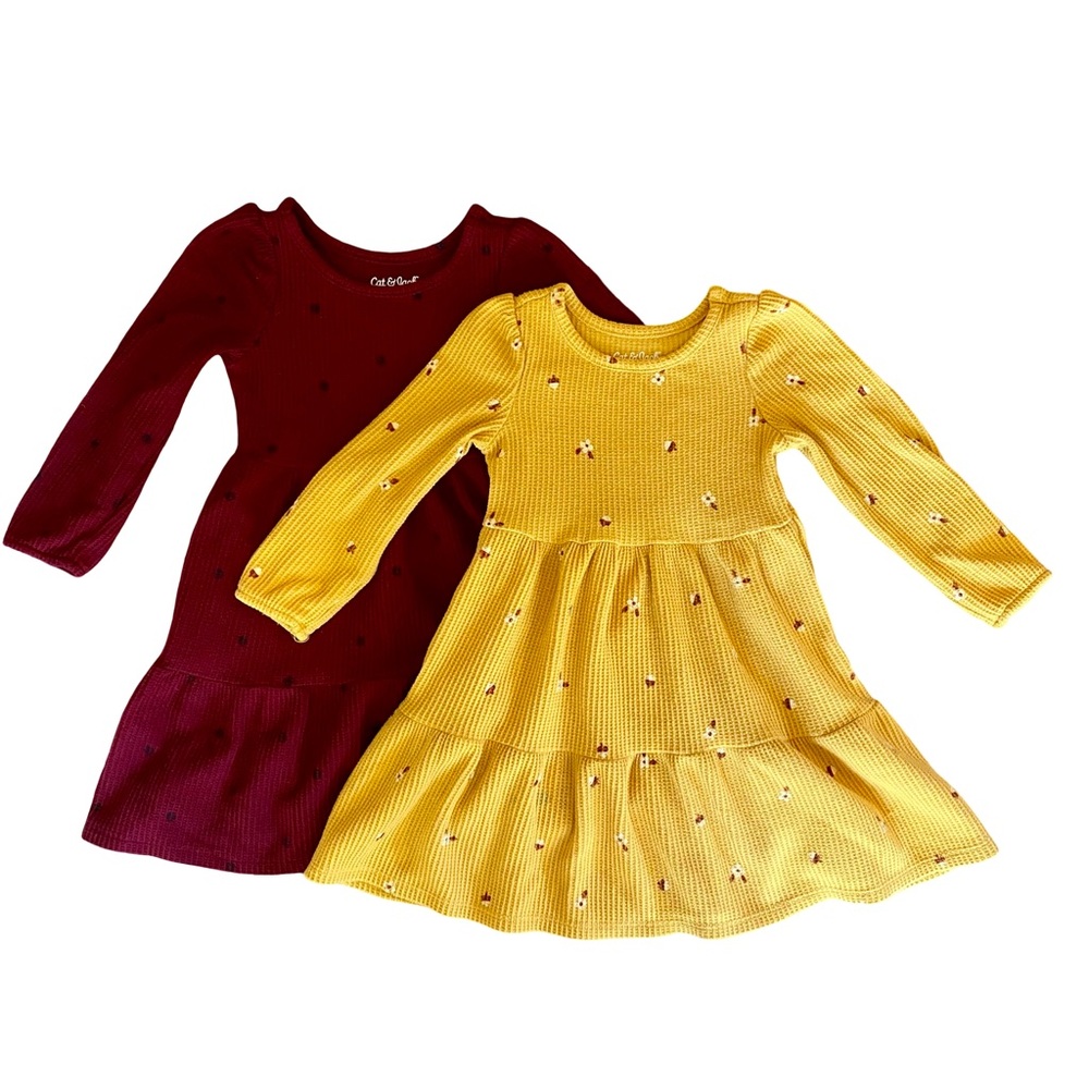 Cat & Jack Bundle - Red and Yellow dresses - 3T/2T
